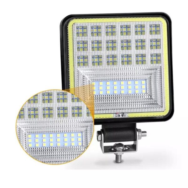 luz de retro cuadrado con ambar