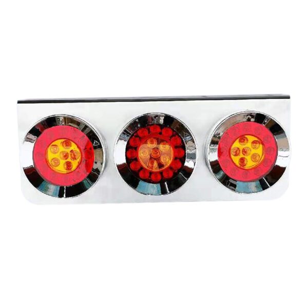 stop led cromado 3 cuerpos