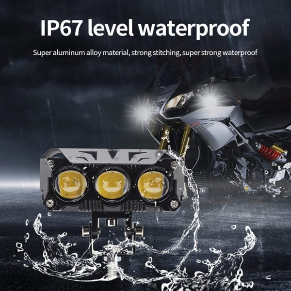 alogeno led de 3 lupas con ventilador 90 mtr