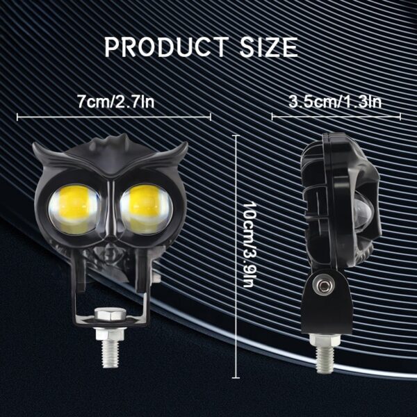 alogeno led de 2 lupas buo dual color