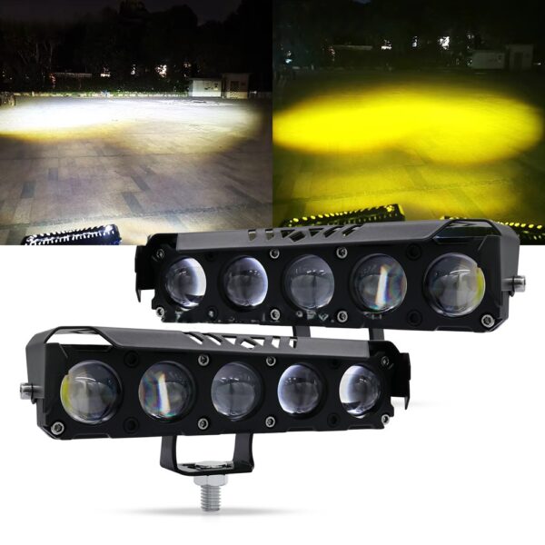 alogeno led 5 lupas dual color