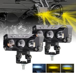 alogeno led de 3 lupas con ventilador 90 mtr