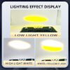alogeno led de 4 lupas dual color