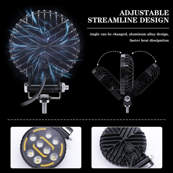 alogeno led con luz ambar