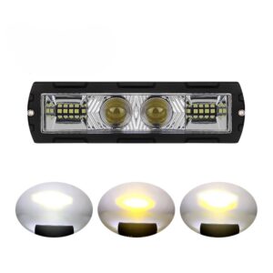 alogeno led con expansivo dual color 2 lupas