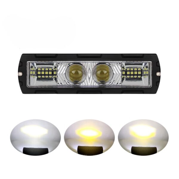 alogeno led con expansivo dual color 2 lupas