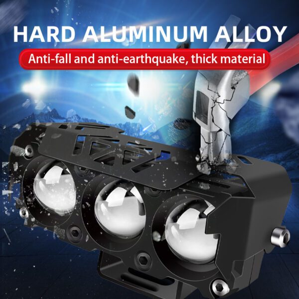 luces de 3 lupas dual color (sin ventilador)