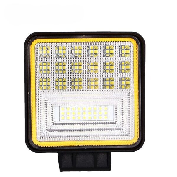 luz de retro cuadrado con ambar