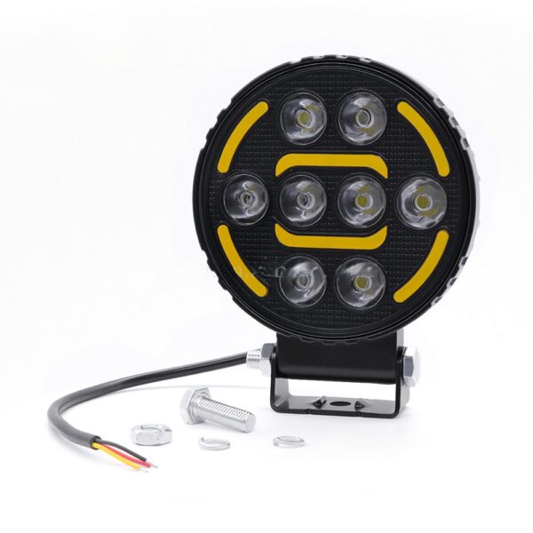 alogeno led con luz ambar