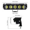 alogeno led 5 lupas dual color