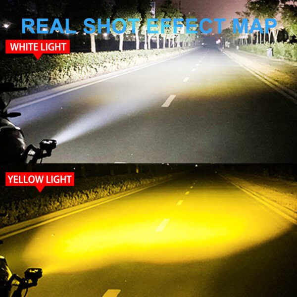 alogeno led de 4 lupas con ventilador dual color