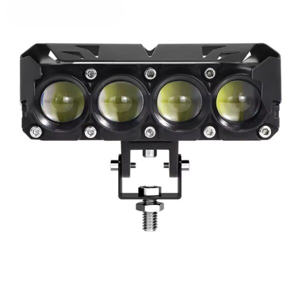 alogeno led de 4 lupas con ventilador dual color