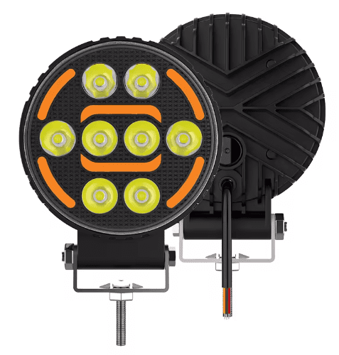 alogeno led con luz ambar