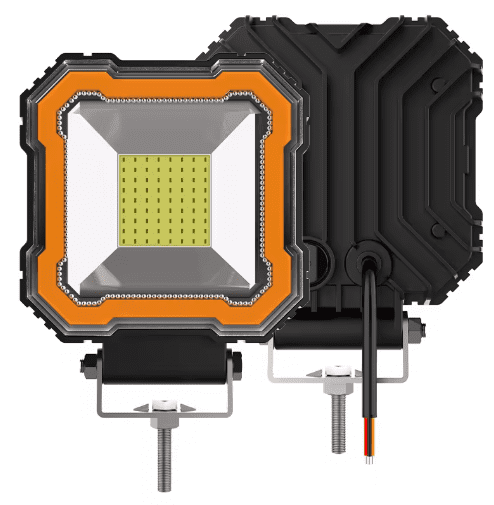 luz led de retro con luz ambar