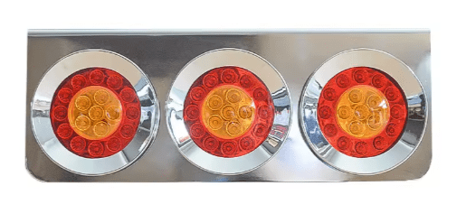 stop led cromado 3 cuerpos